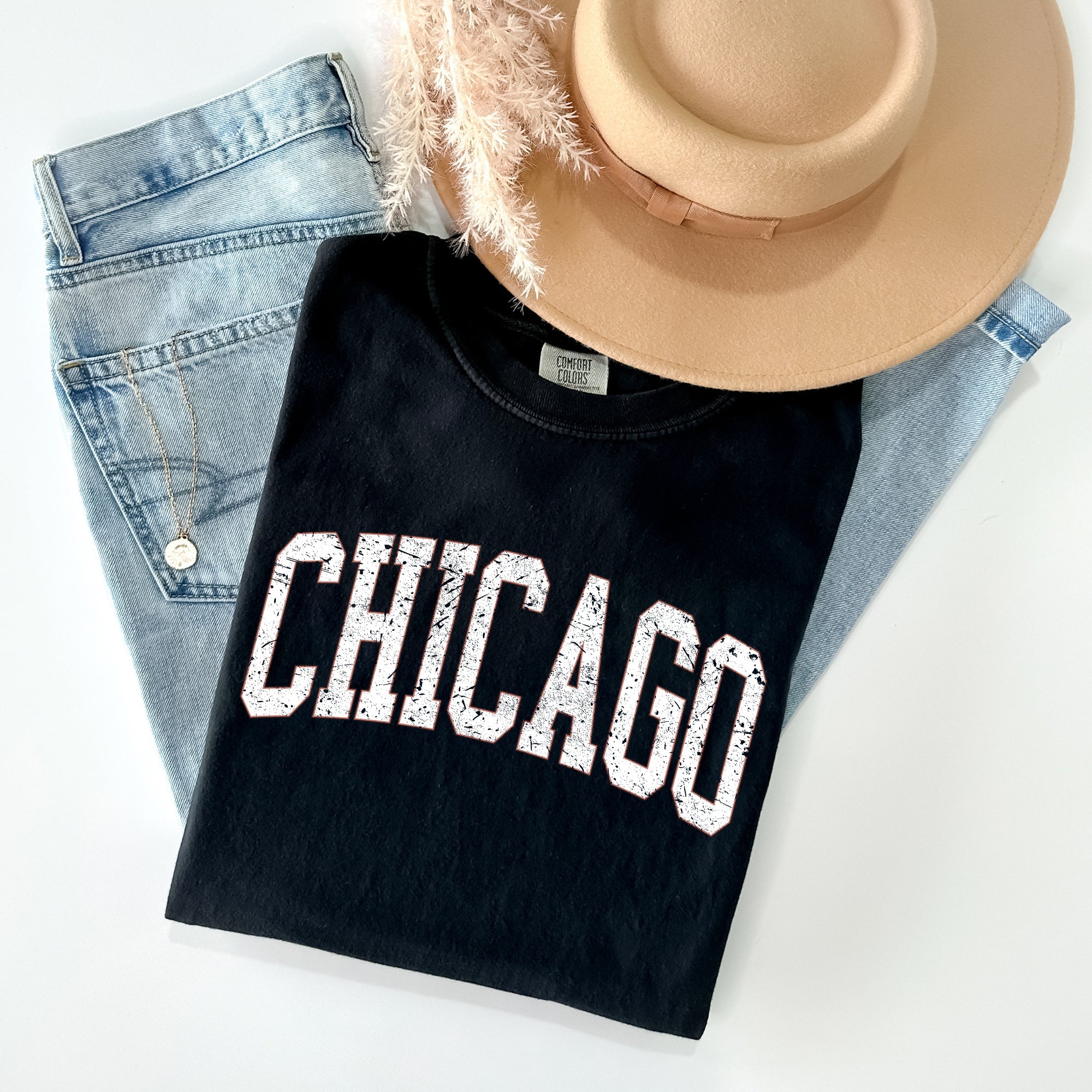 Chicago, Football, Sports, Game Day, Big Game, Touchdown, Tailgate Party, University, College, State Tshirt Comfort Colors T-Shirt