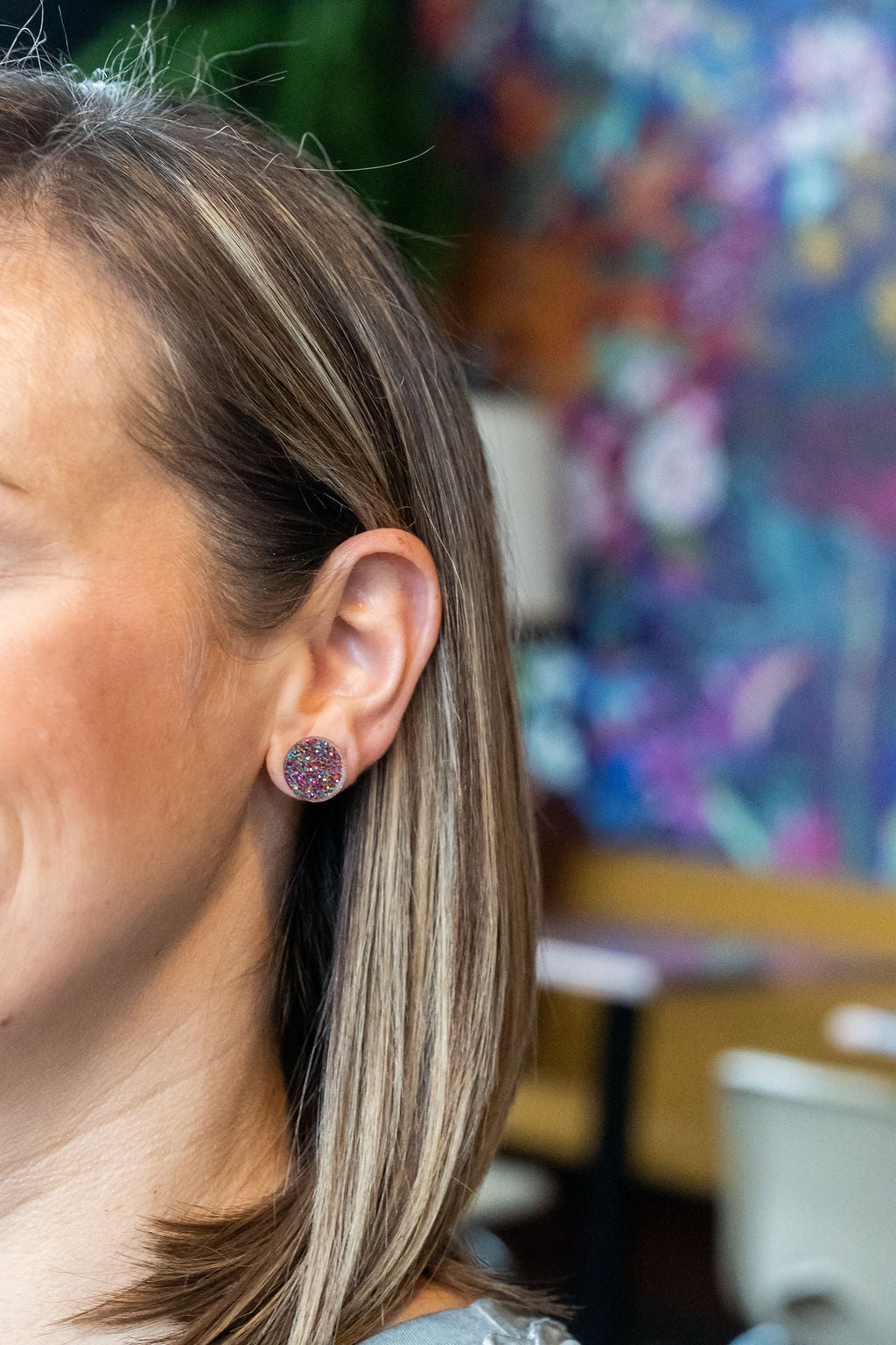 Sophie Studs - Rainbow Glitter