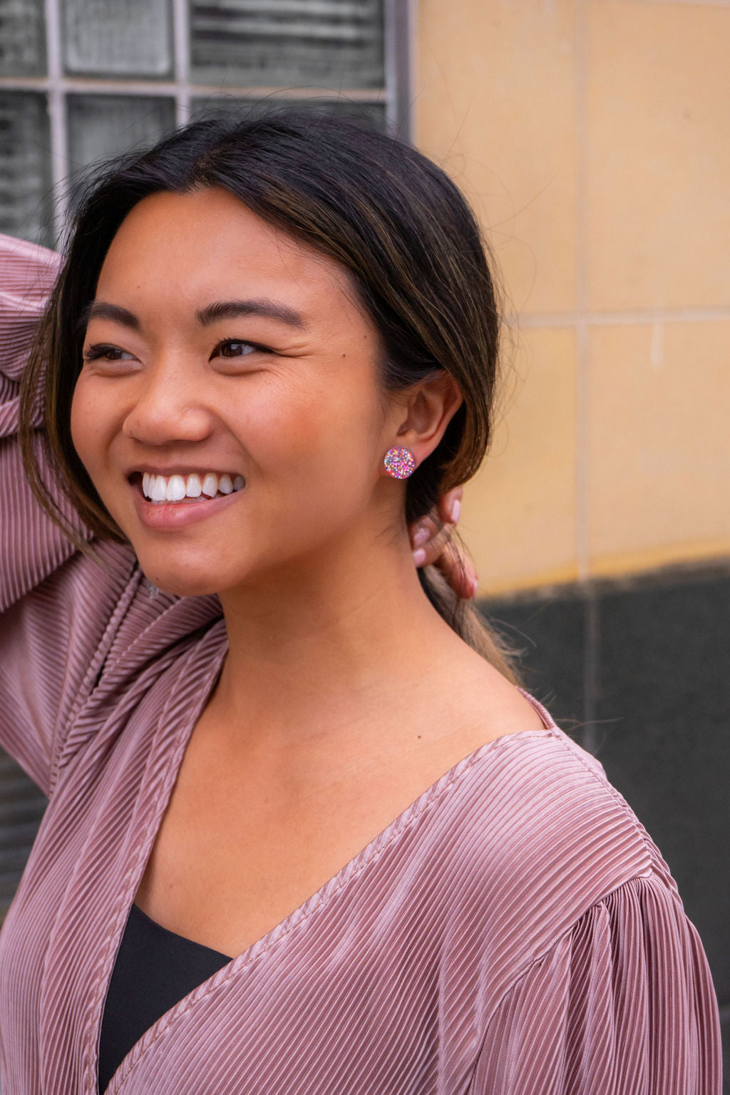 Sophie Studs - Rainbow Glitter