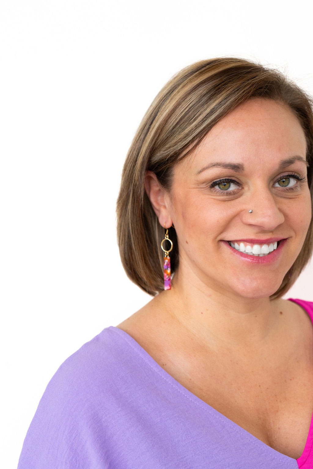 Isabella Earrings - Paradise Pink