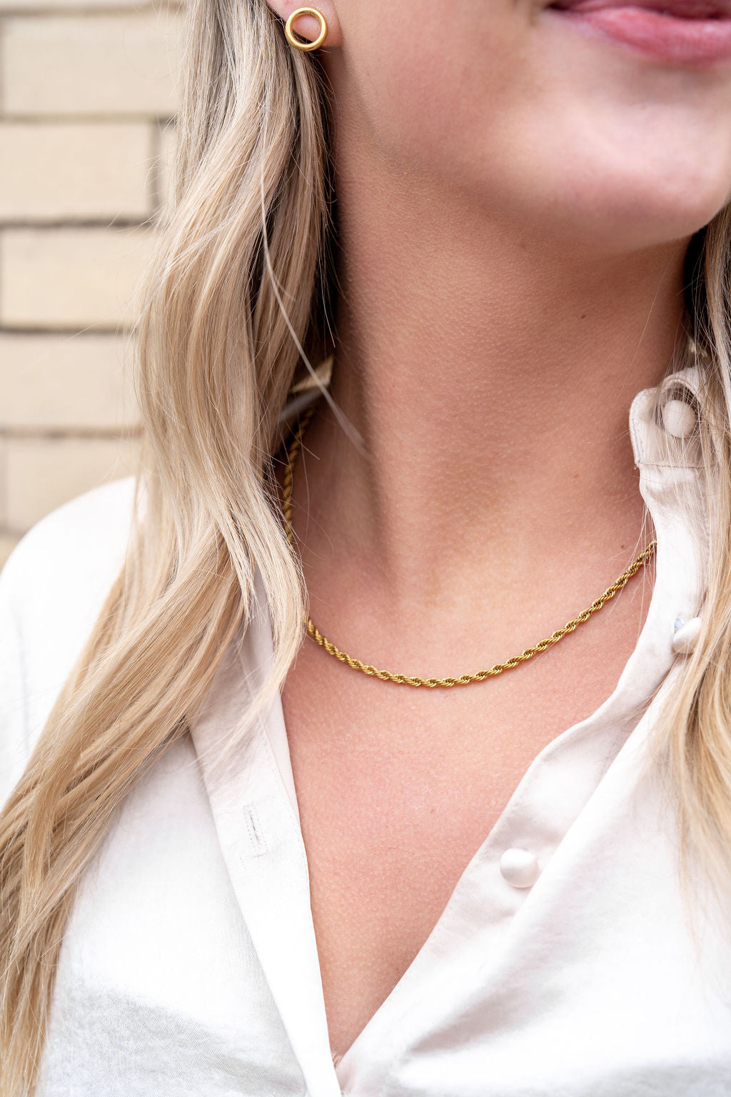 Luxe Gold Rope Chain - 16"