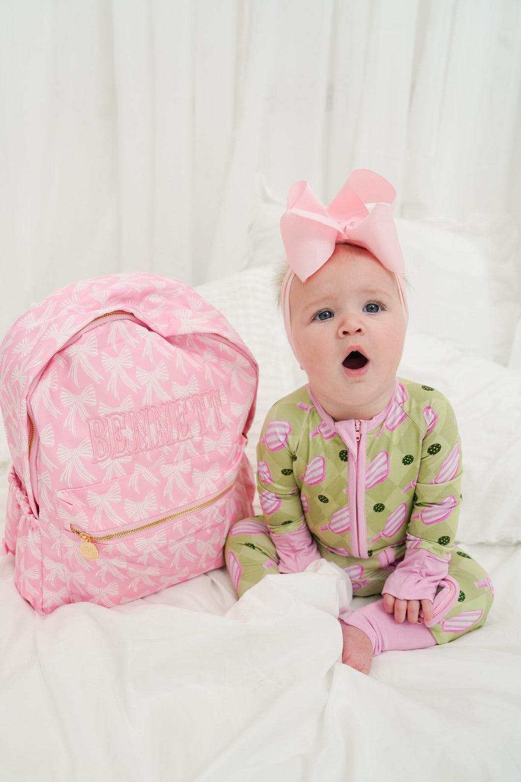 Pink Bow Backpack