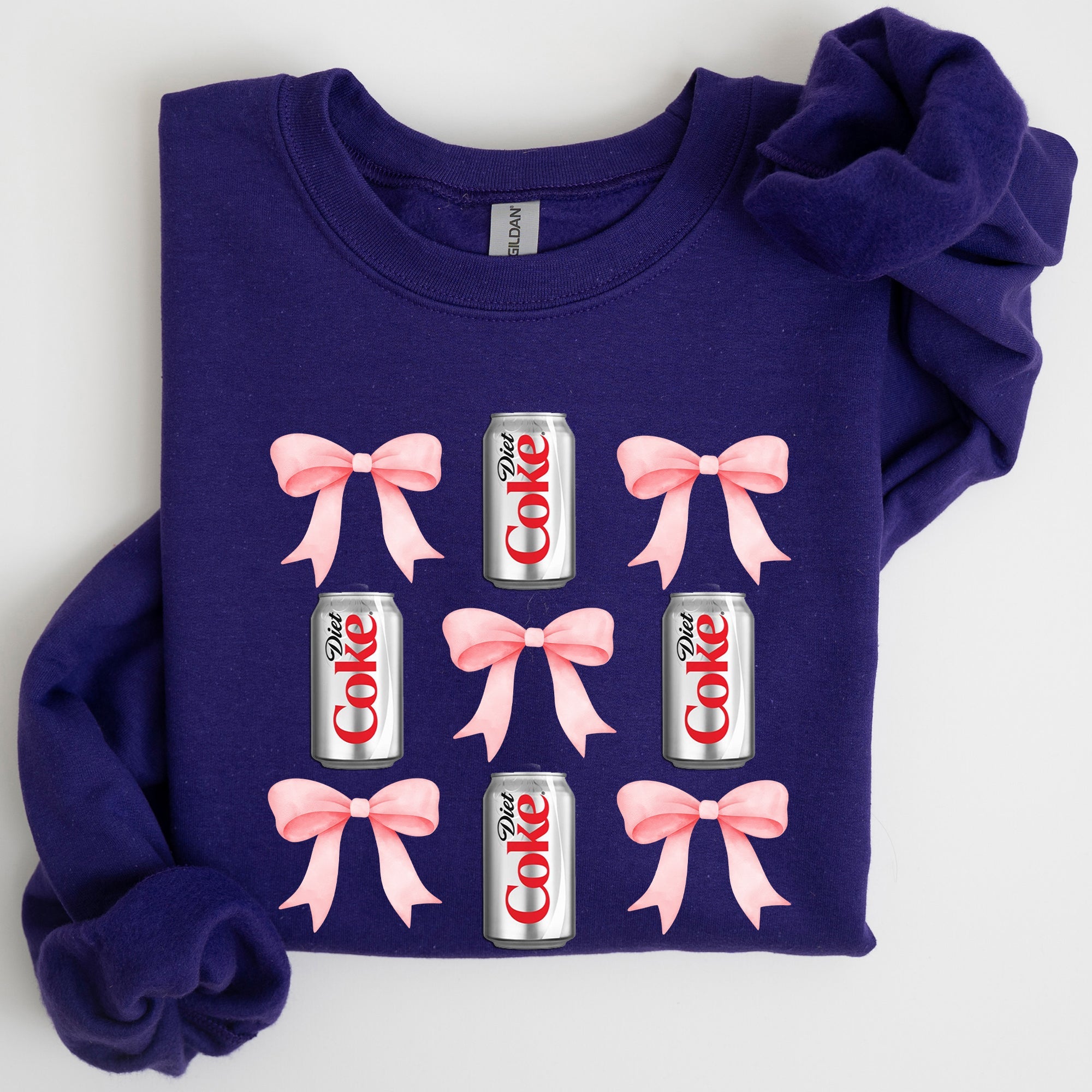 Diet, Coke, Soft Drink, Coquette, Preppy, Soda, Pop, Bows Sweatshirt