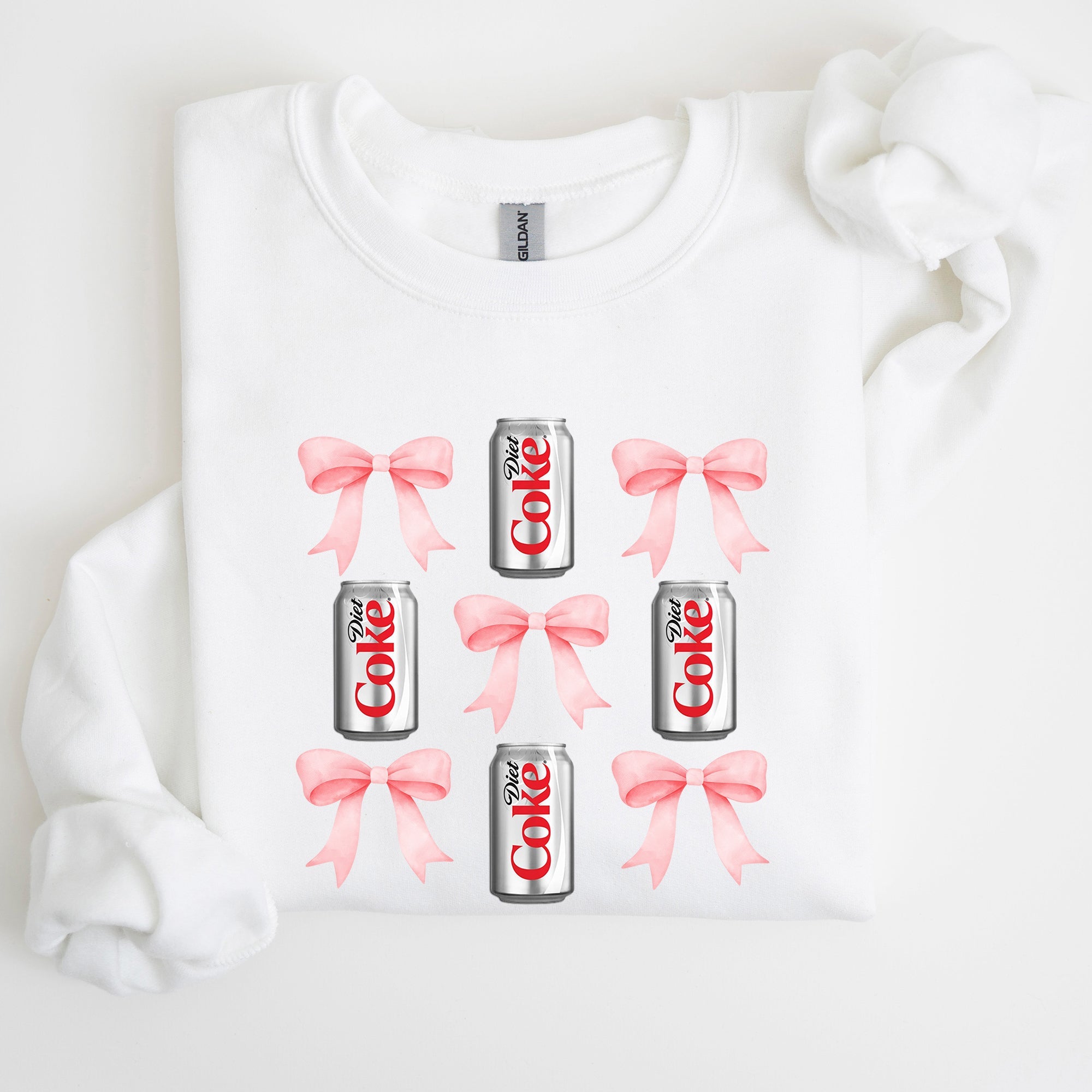Diet, Coke, Soft Drink, Coquette, Preppy, Soda, Pop, Bows Sweatshirt