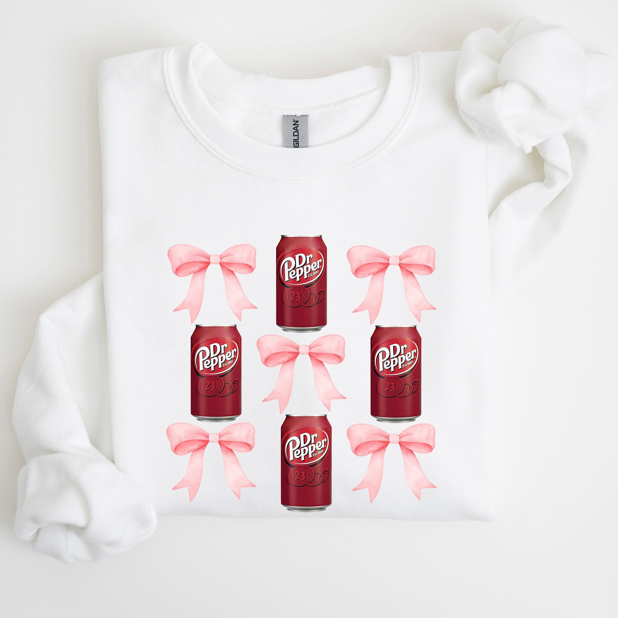 Dr Pepper, Soft Drink, Coquette, Preppy, Soda, Pop, Bows Sweatshirt