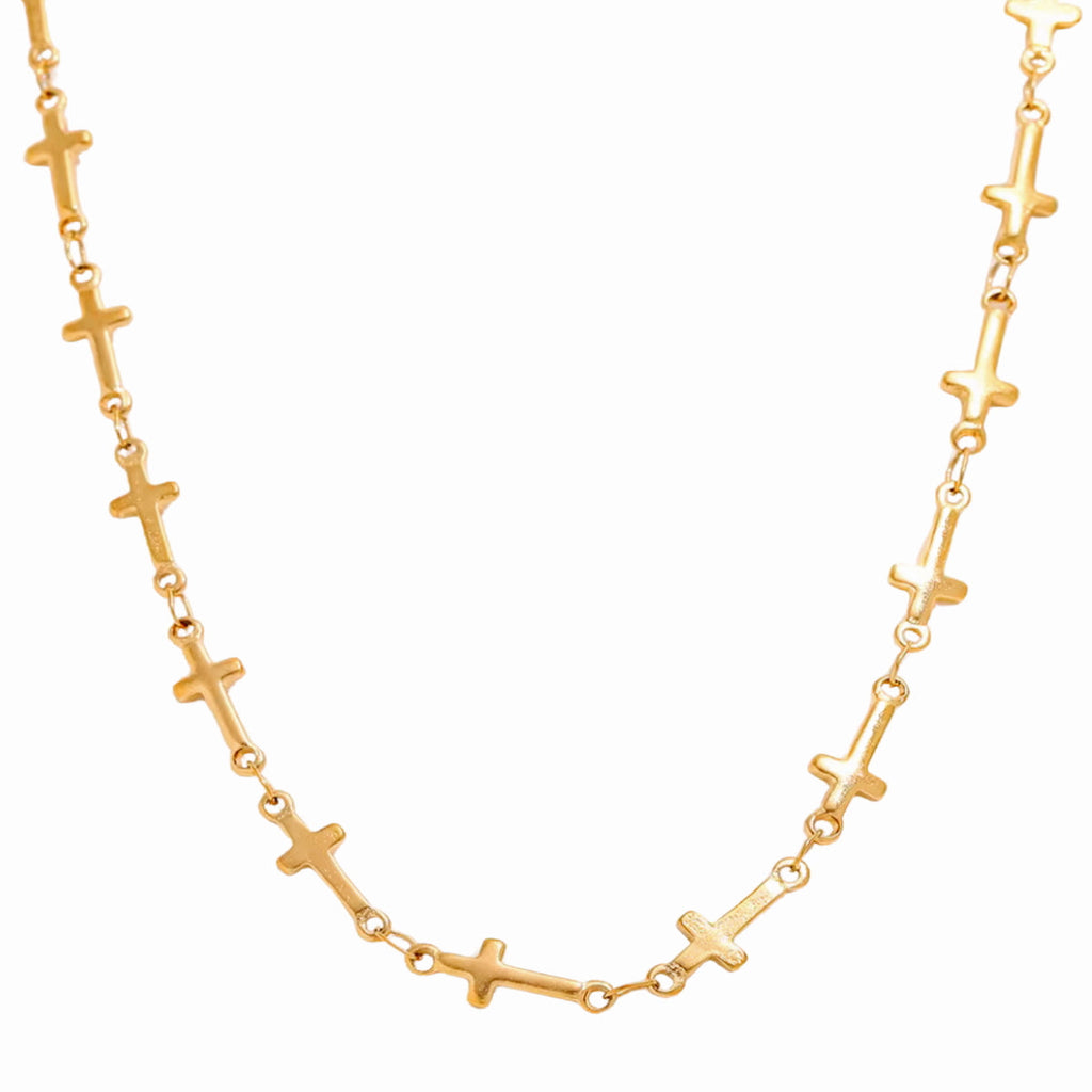 The Gold Cross Necklace