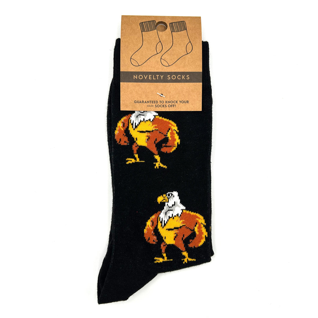 Buff Bald Eagle Novelty Socks