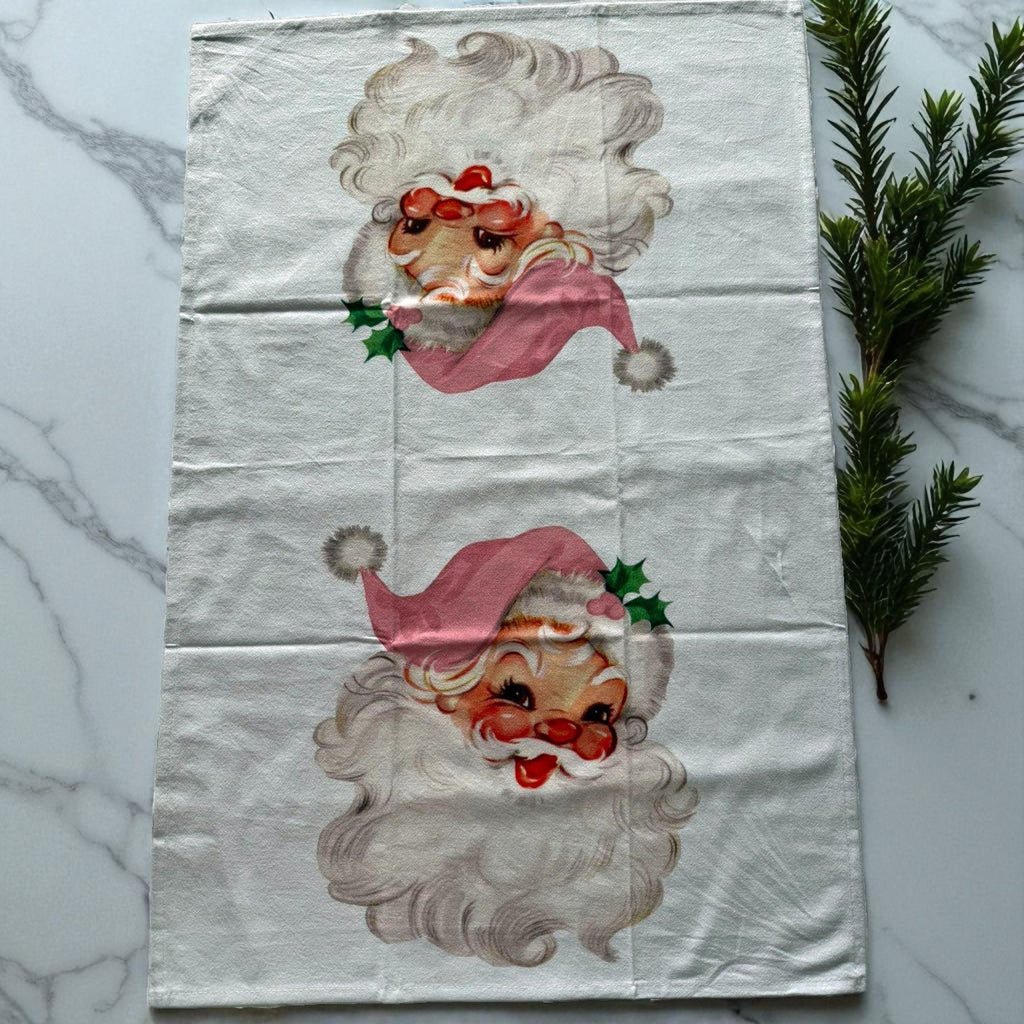 Vintage Pink Santa