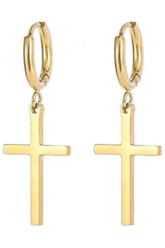 Dangle cross earrings