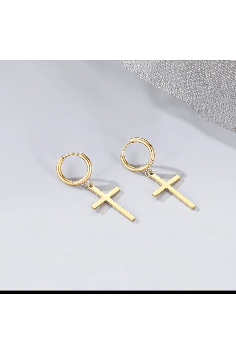 Dangle cross earrings
