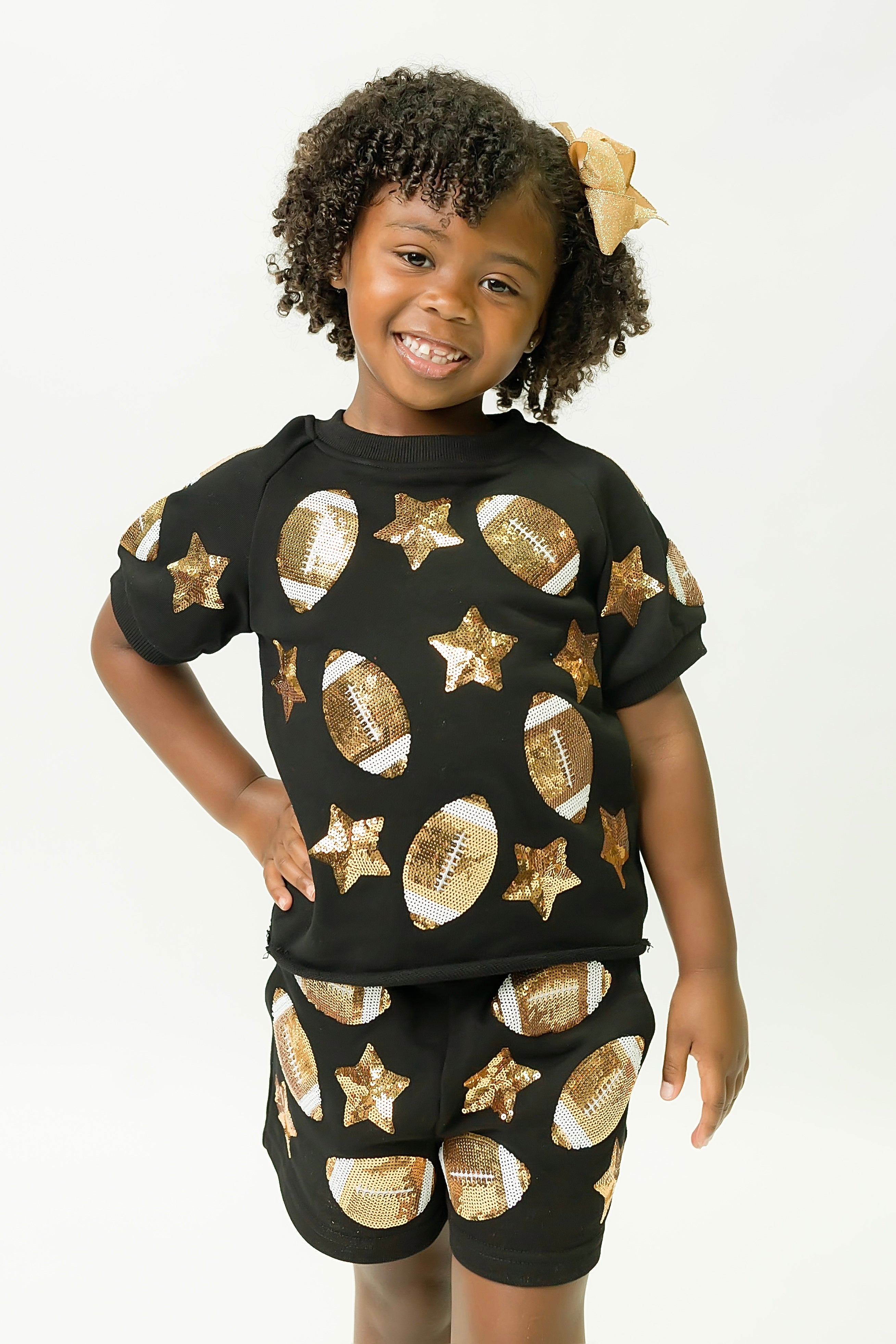 Black Football Top