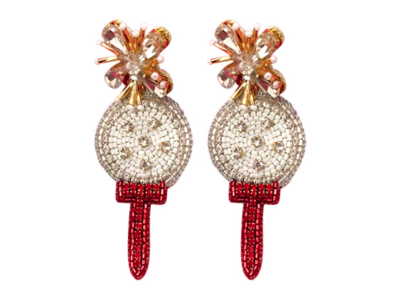 Golf Tee and Ball Earrings