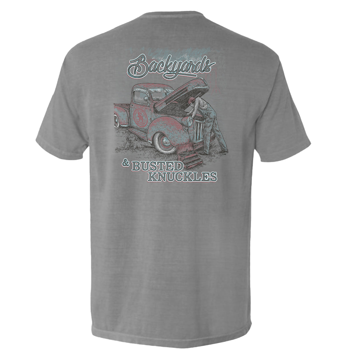 Backyards and Busted Knuckles Pocket Tee