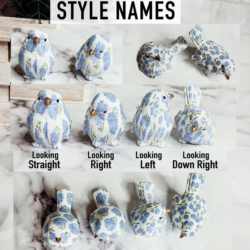 Blue Hydrangea Birds