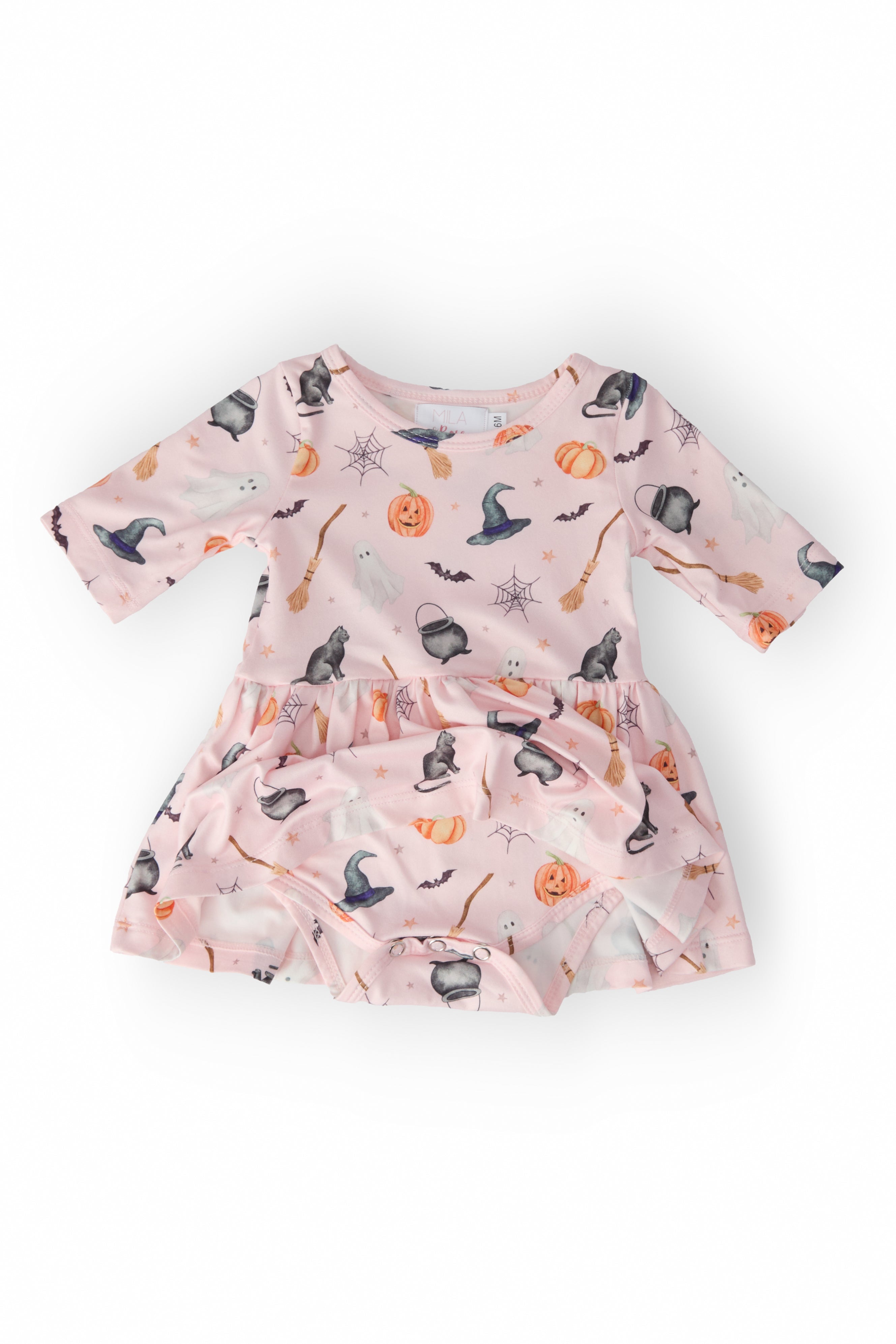 Hey Boo 3/4 Sleeve Twirl Bodysuit