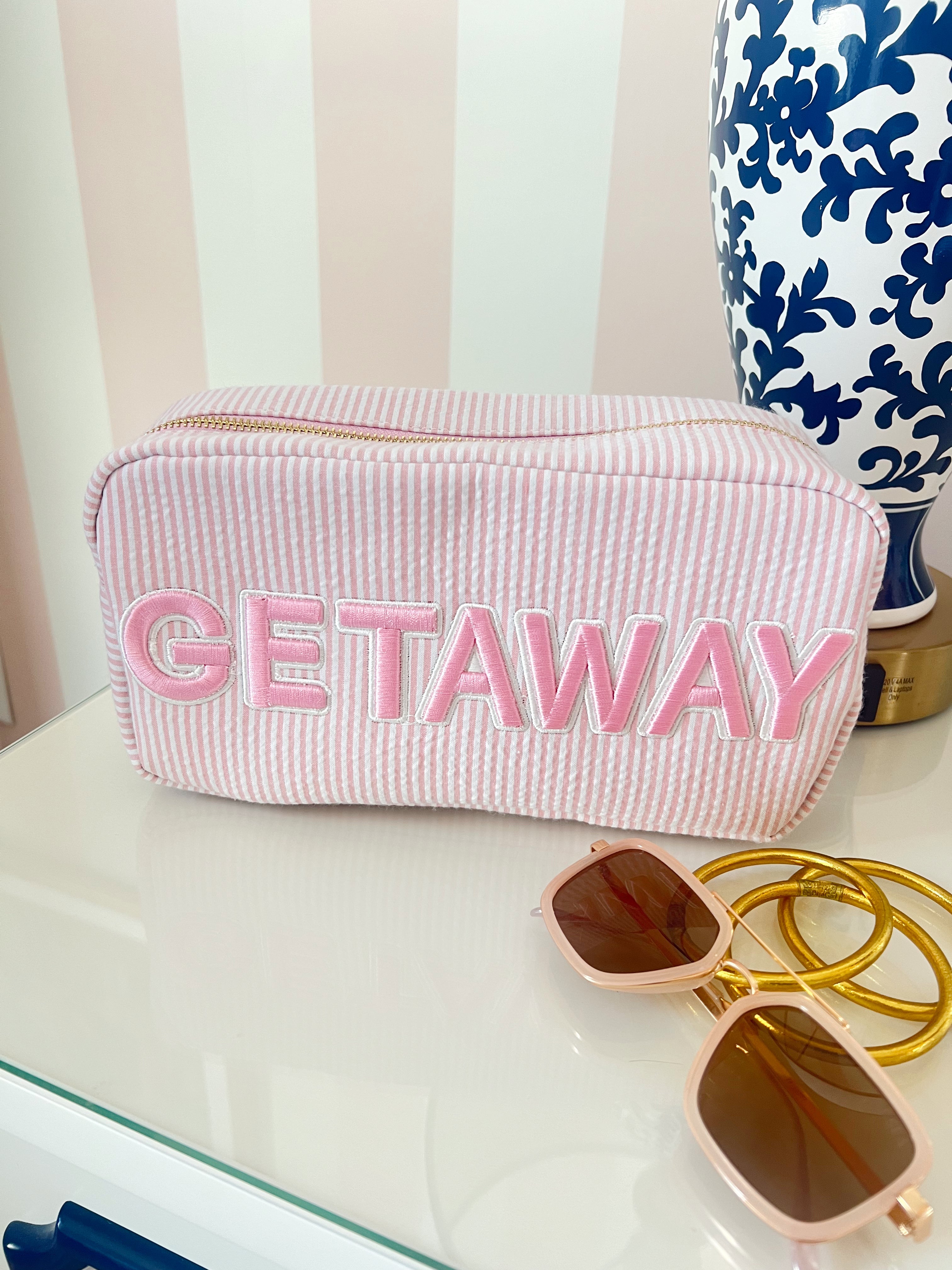 Getaway Large - Pink Stripe