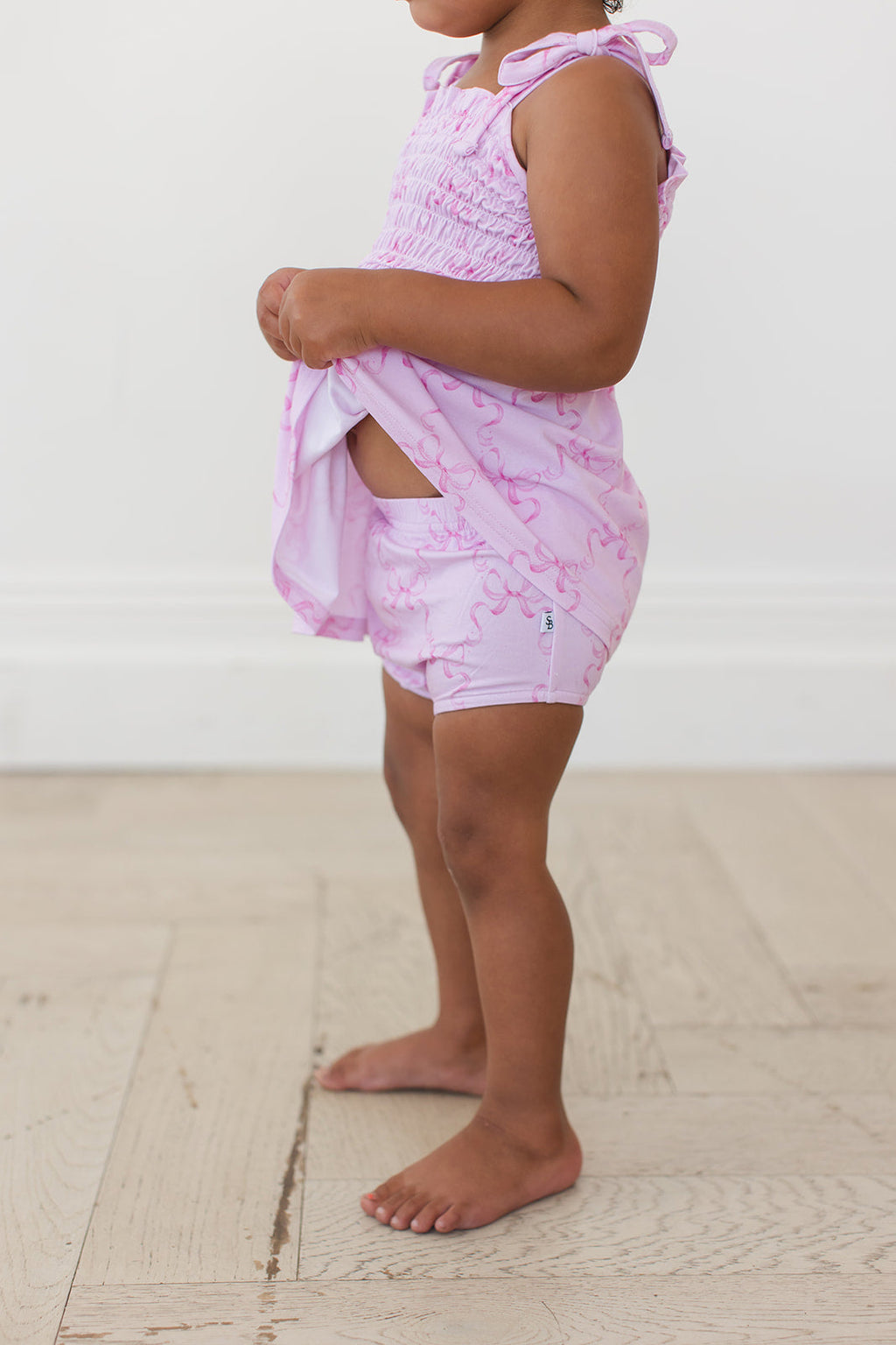 Emeryn - Smocked Diaper Dress Set