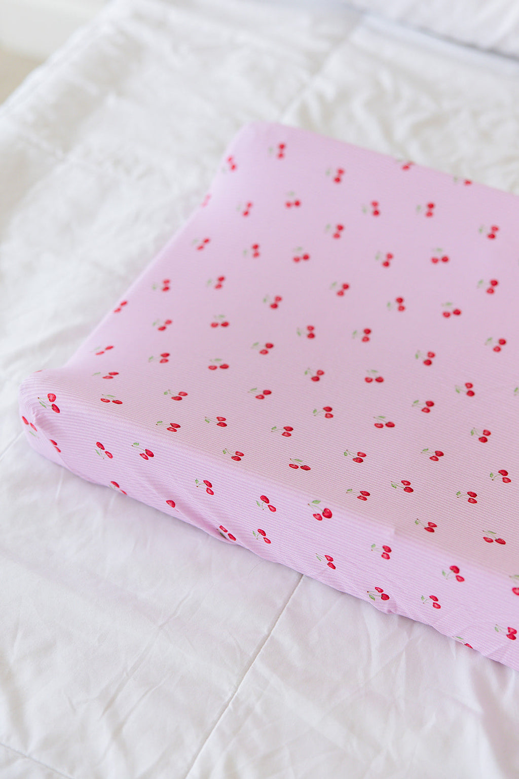 Cherry (ribbed) - Changing Pad Cover