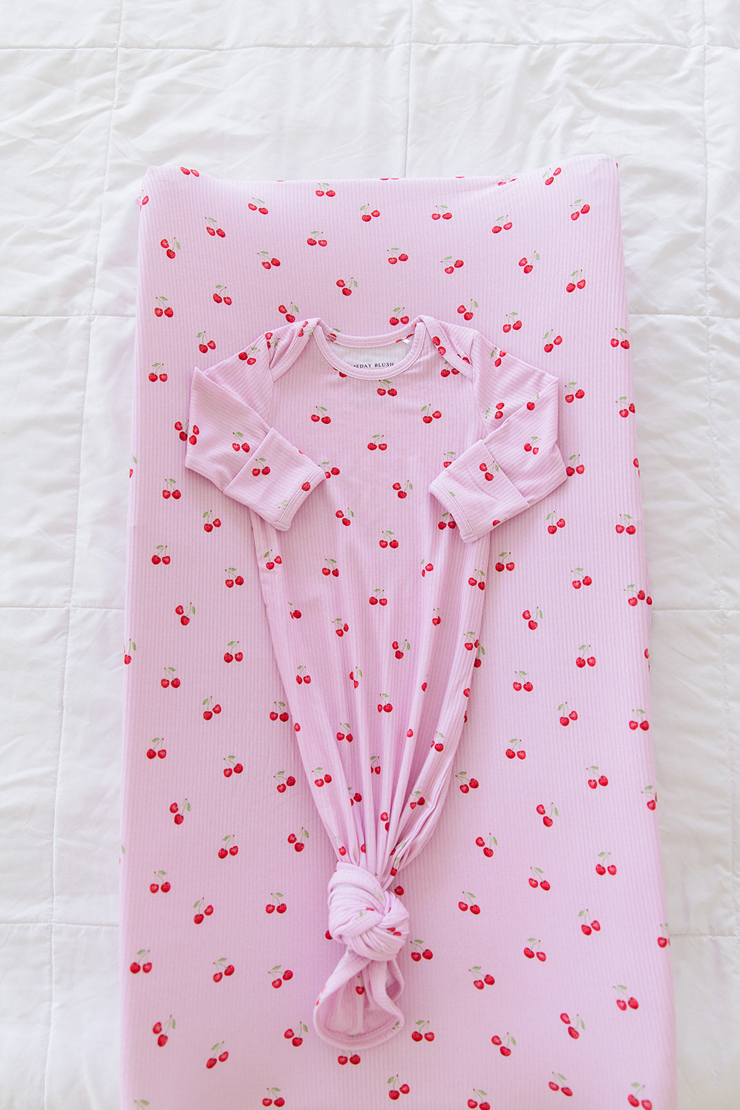 Cherry (ribbed) - Changing Pad Cover