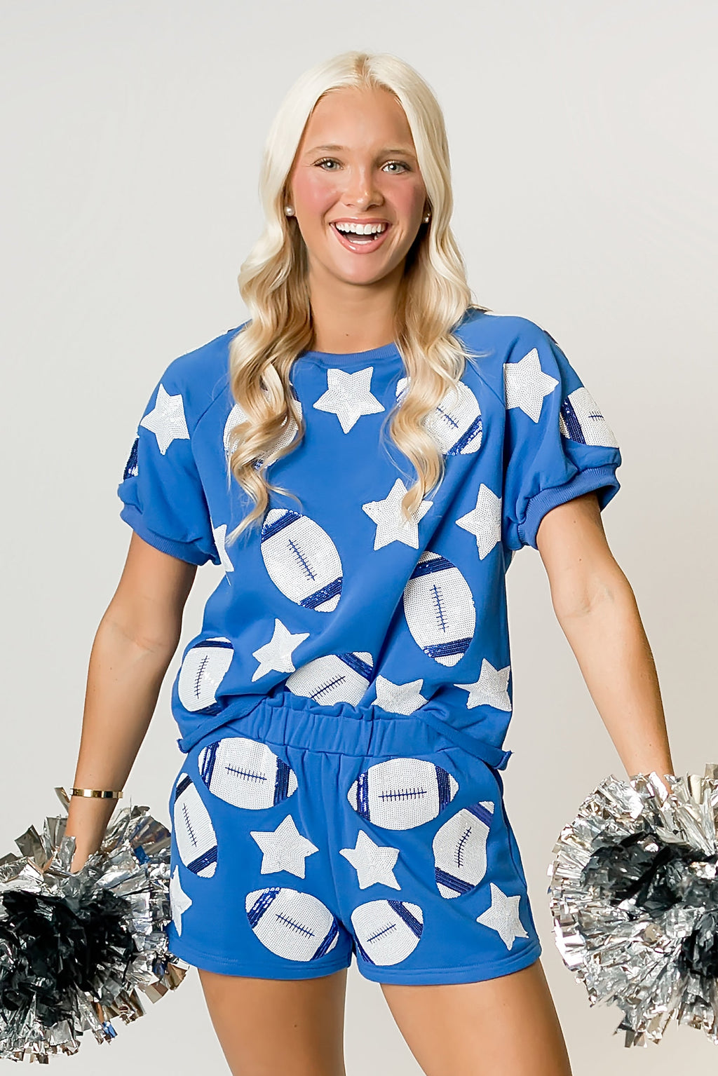 Royal Blue Football Top