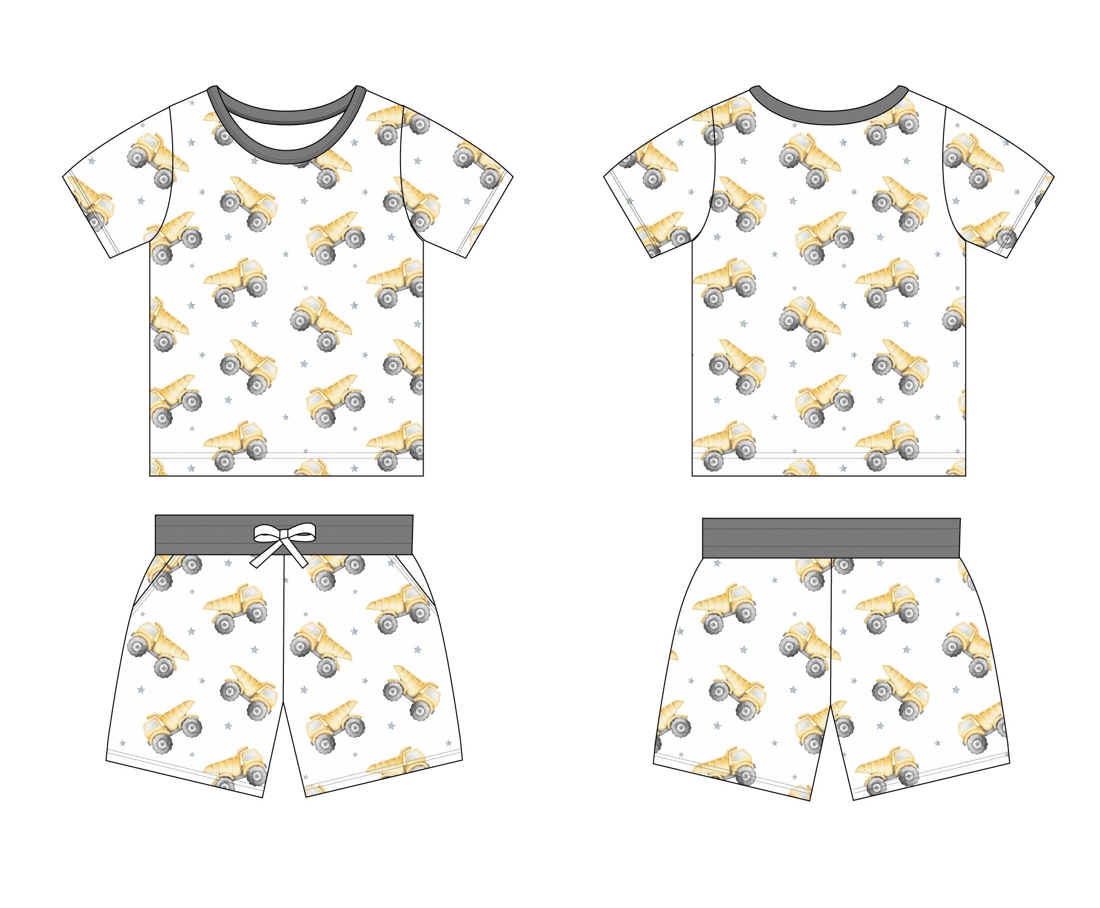 Dump Trucks - Pocket Short Set