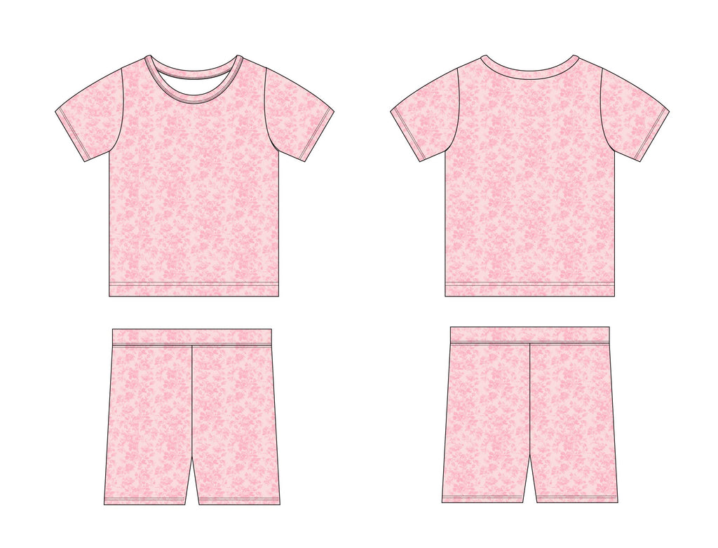 Pink Toile - Short Set