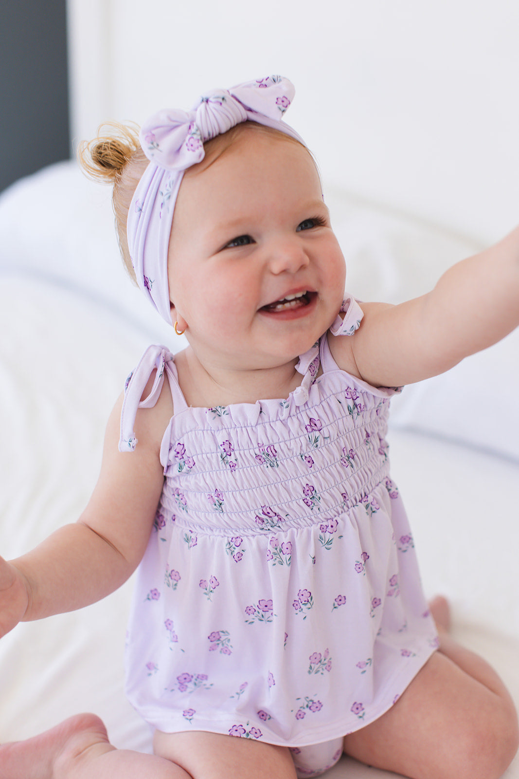 Aisley - Smocked Diaper Dress Set