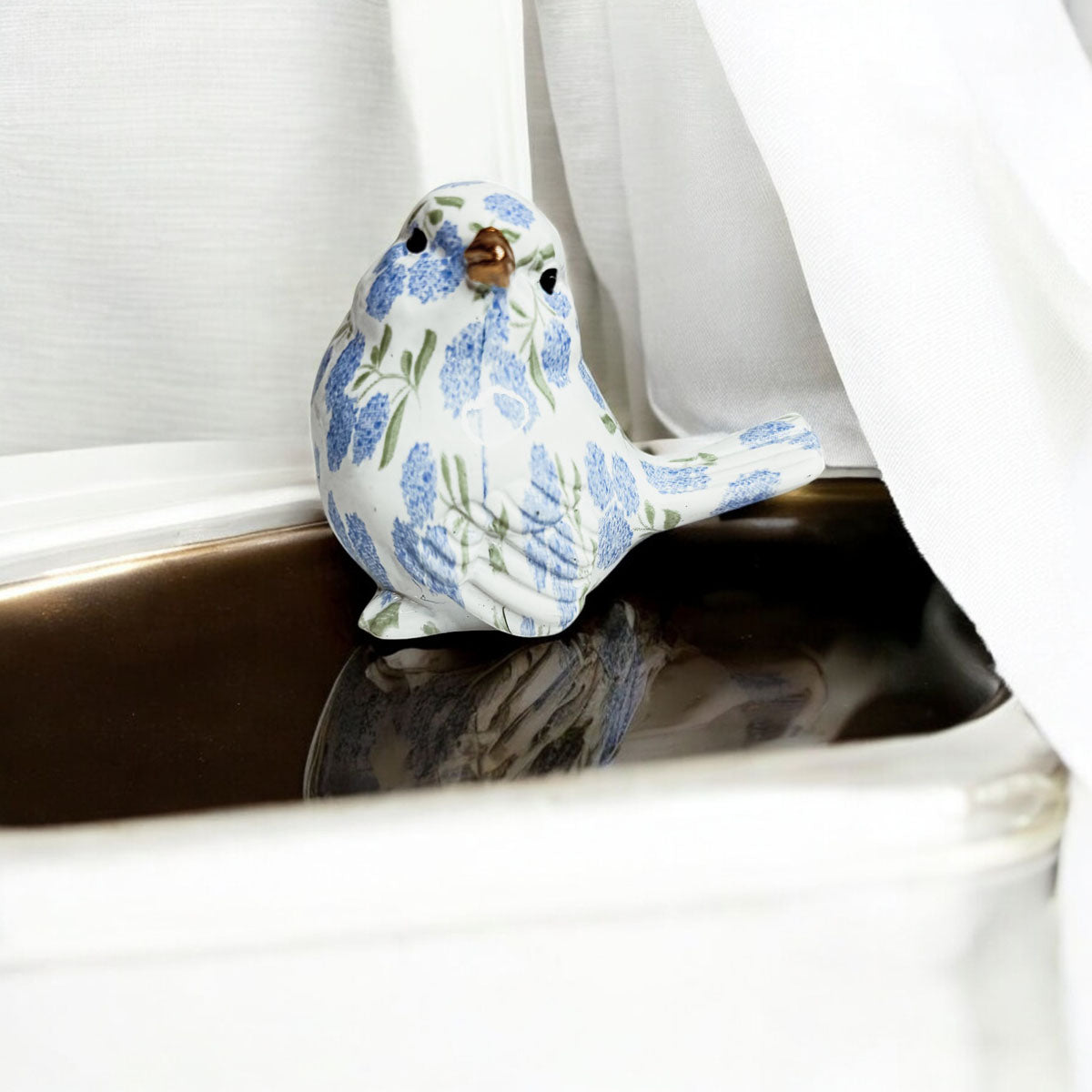 Blue Hydrangea Birds