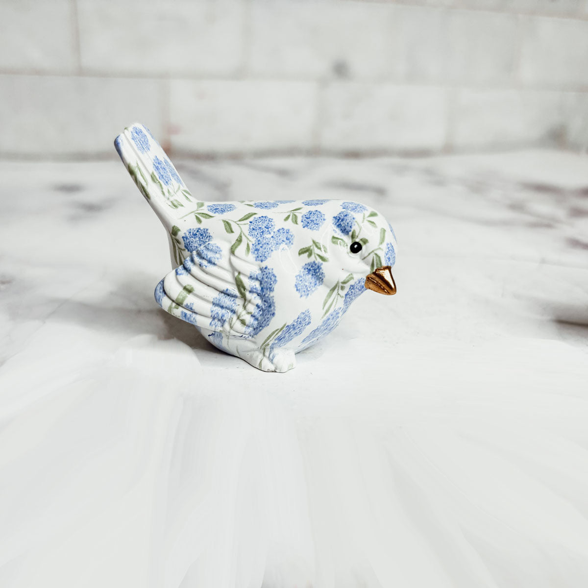 Blue Hydrangea Birds