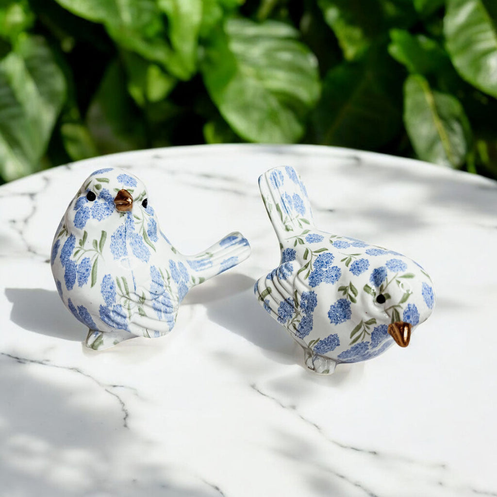 Blue Hydrangea Birds