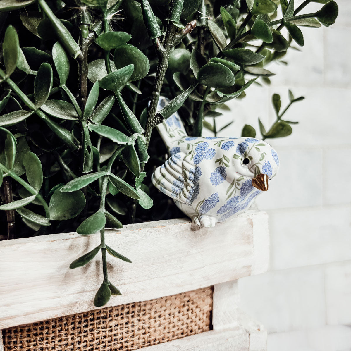 Blue Hydrangea Birds