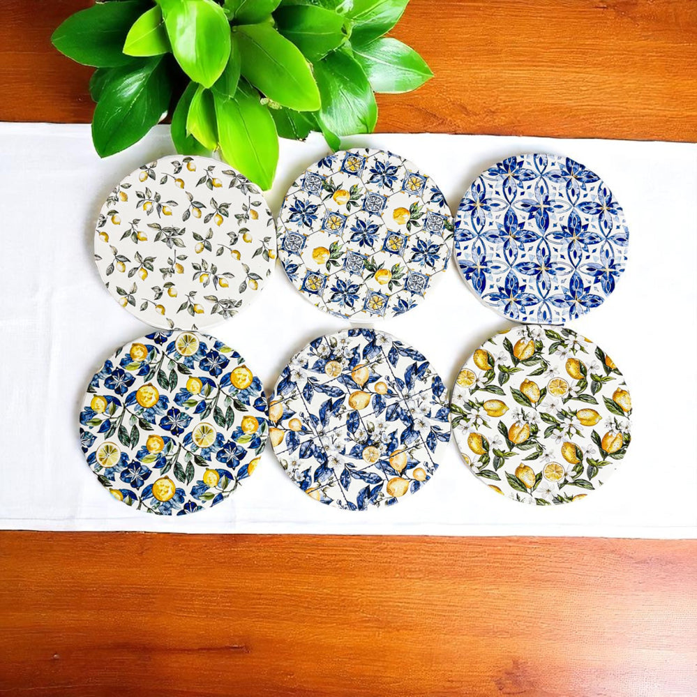 Mediterranean Lemon Coasters