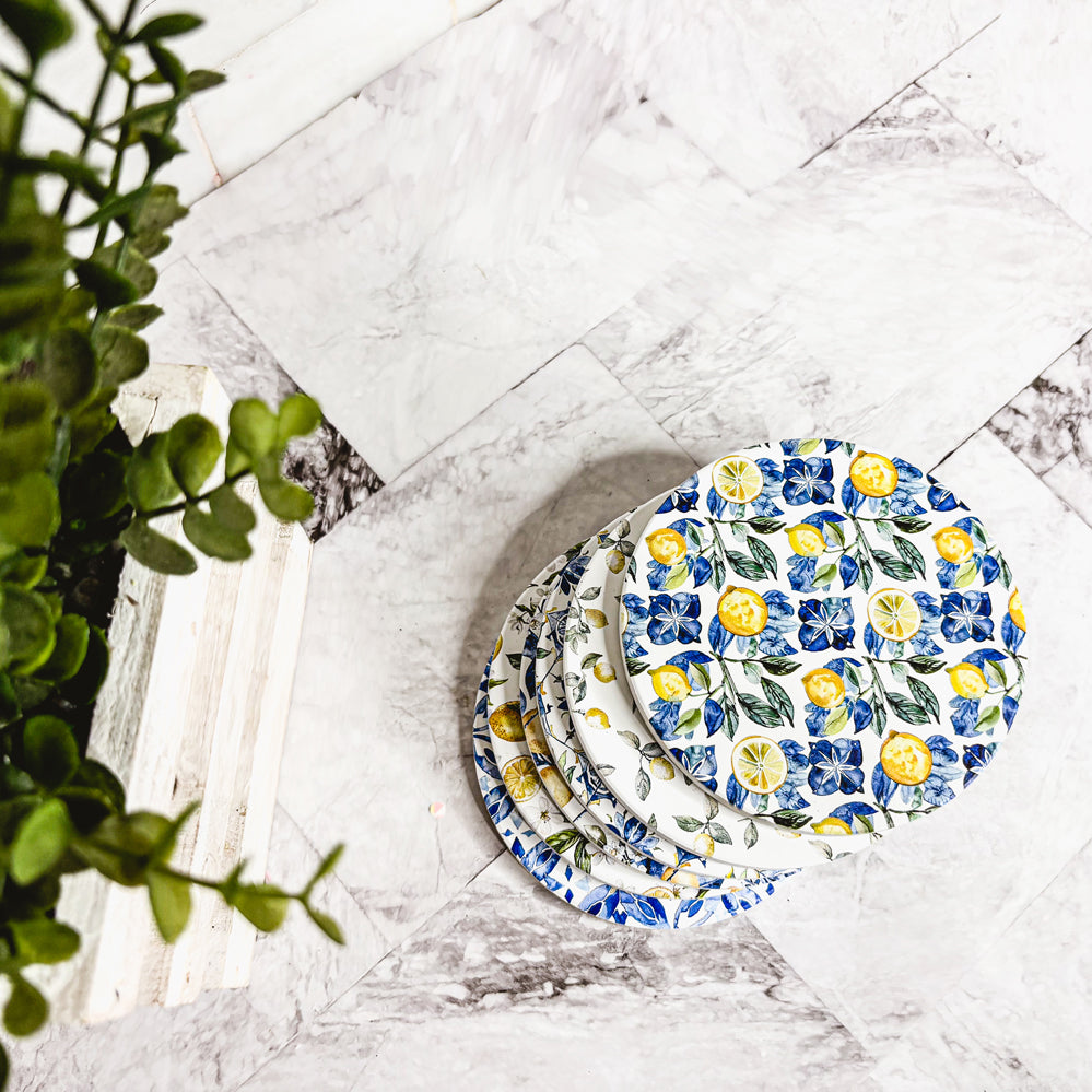 Mediterranean Lemon Coasters