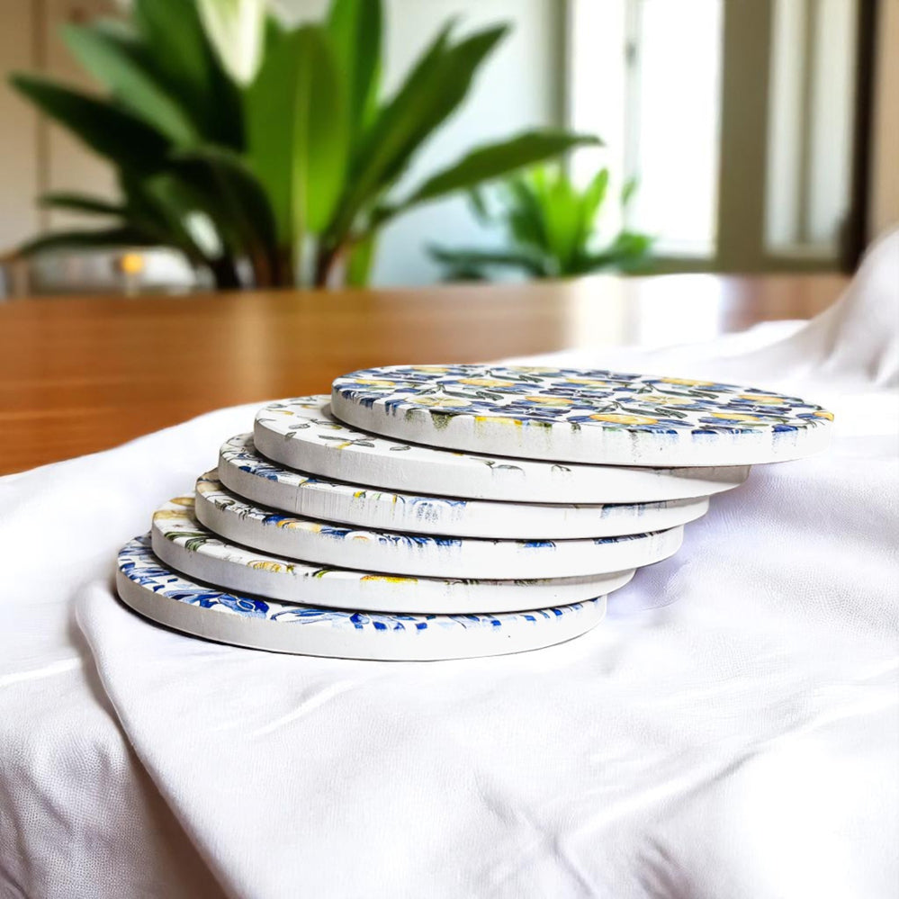 Mediterranean Lemon Coasters