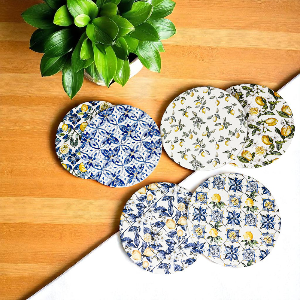 Mediterranean Lemon Coasters