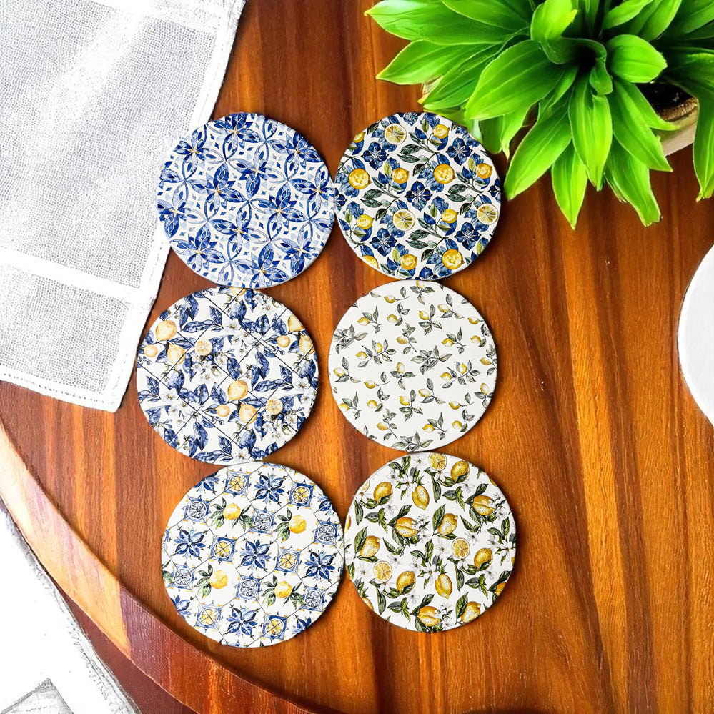 Mediterranean Lemon Coasters