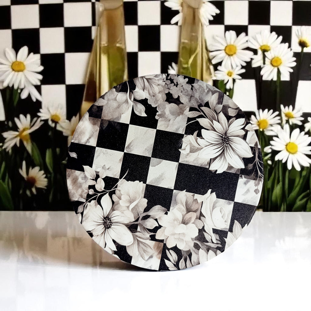 Courtly Check Coasters