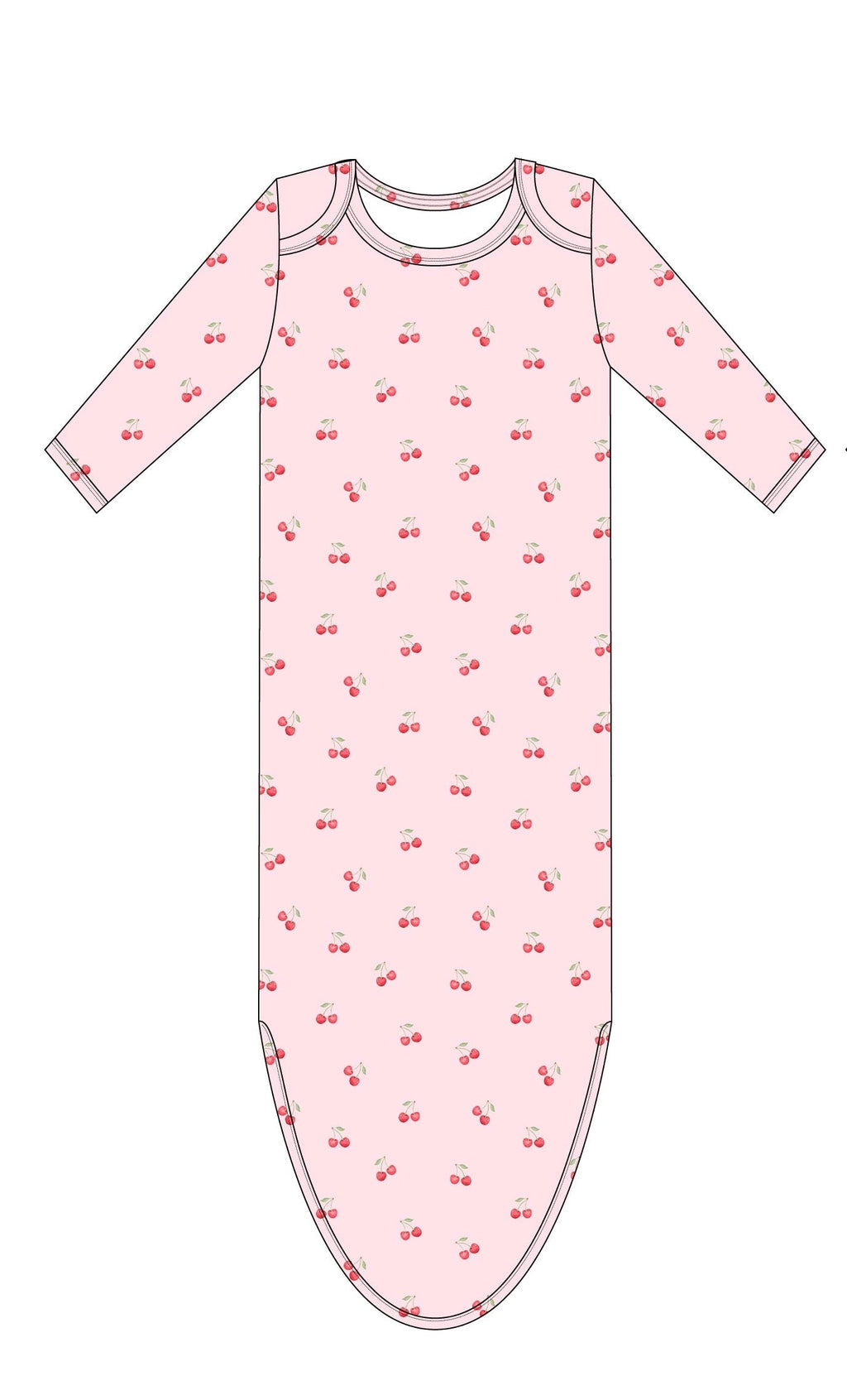 Cherry (ribbed) - Knot Gown