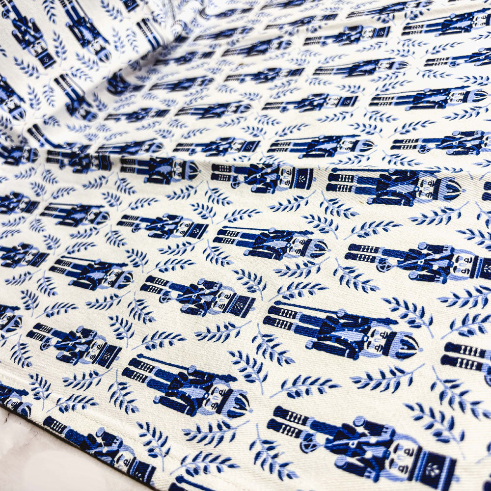 Nutcracker Tea Towel Blue
