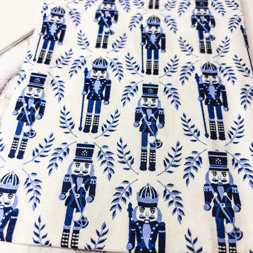 Nutcracker Tea Towel Blue