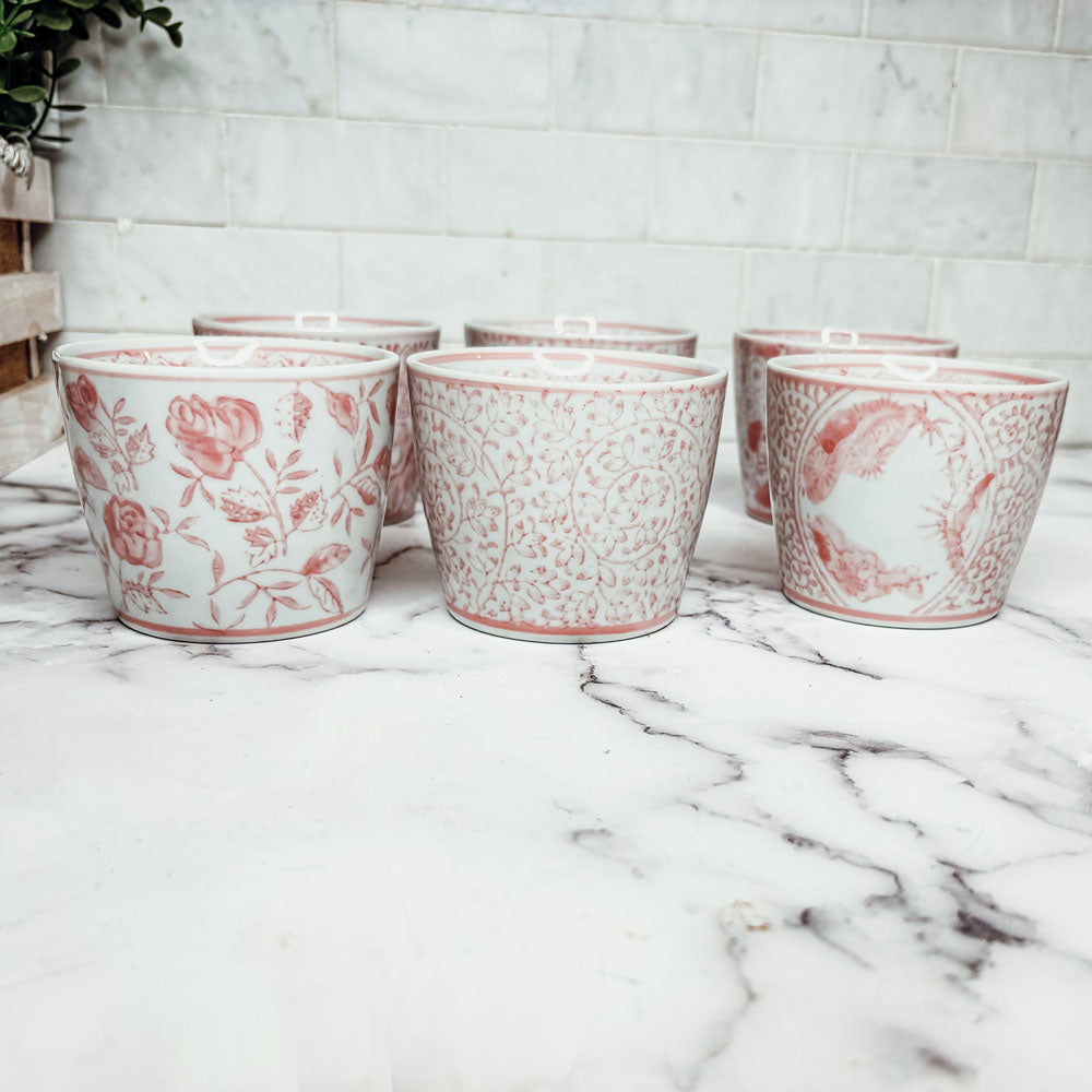 Mini Pink Cachepots