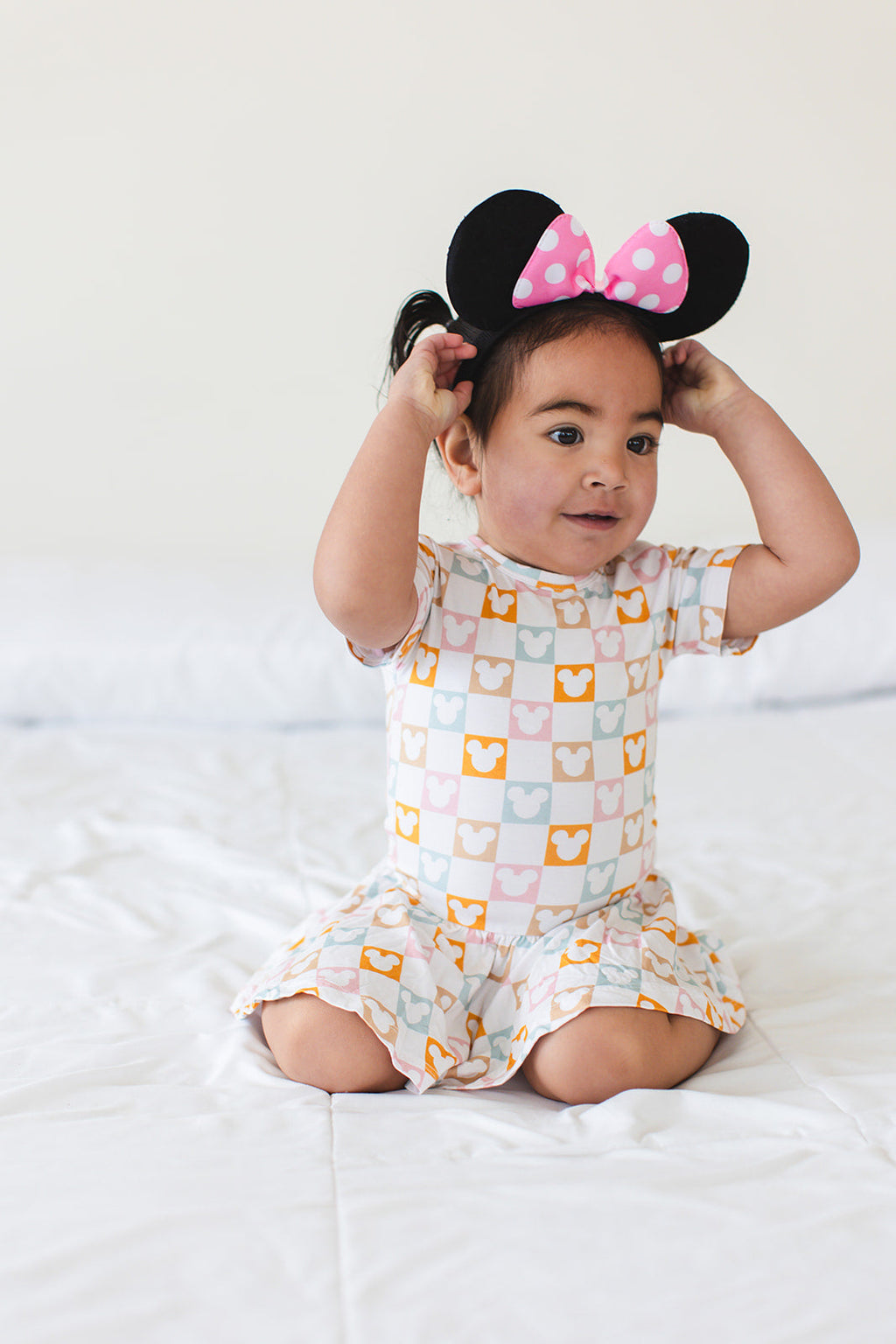 Checkerboard Charm - Bodysuit Dress