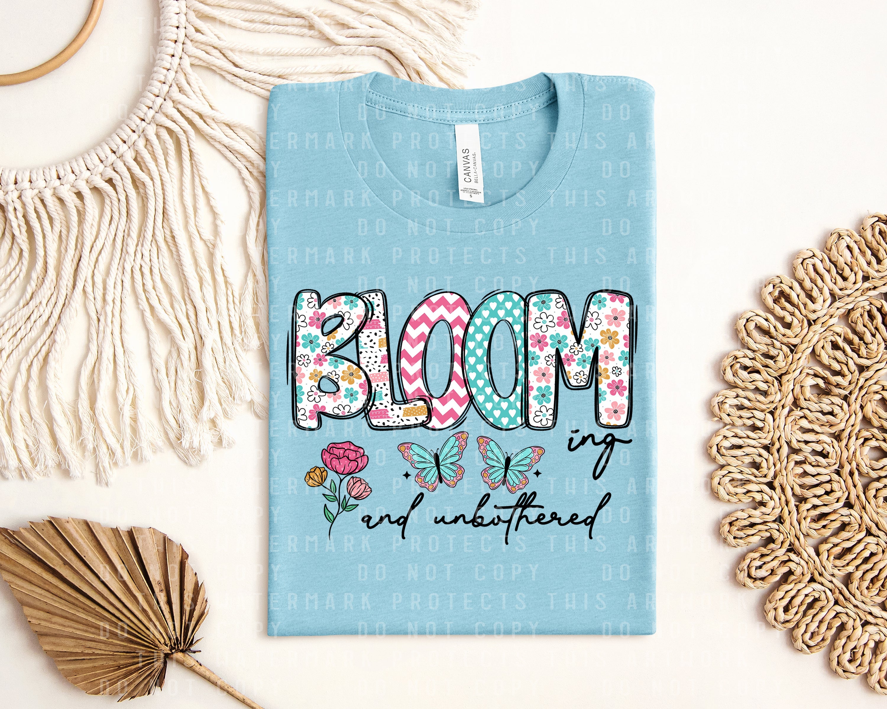 Blooming and Unbothered Graphic Tee