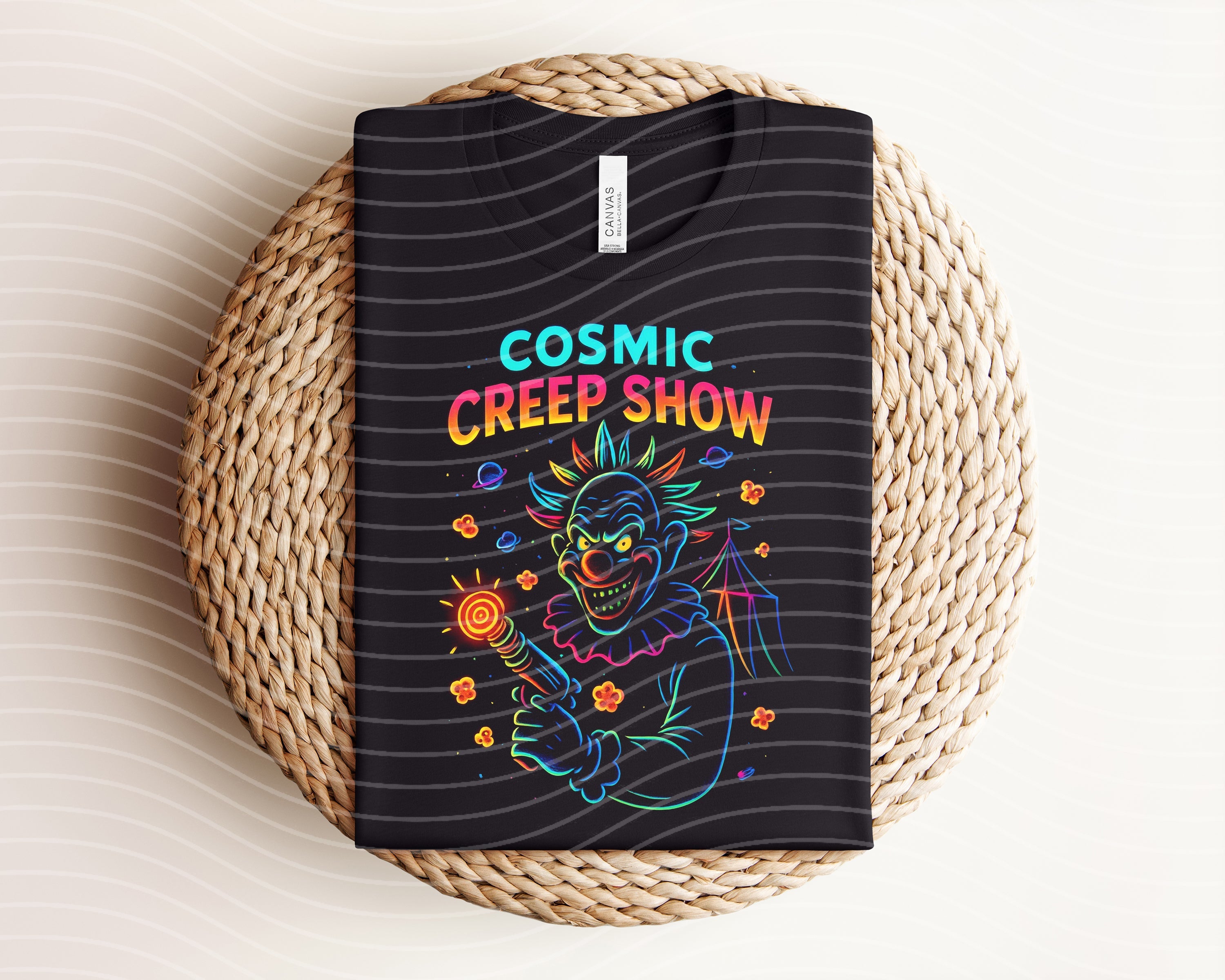 Cosmic Creep Show Neon Graphic Tee
