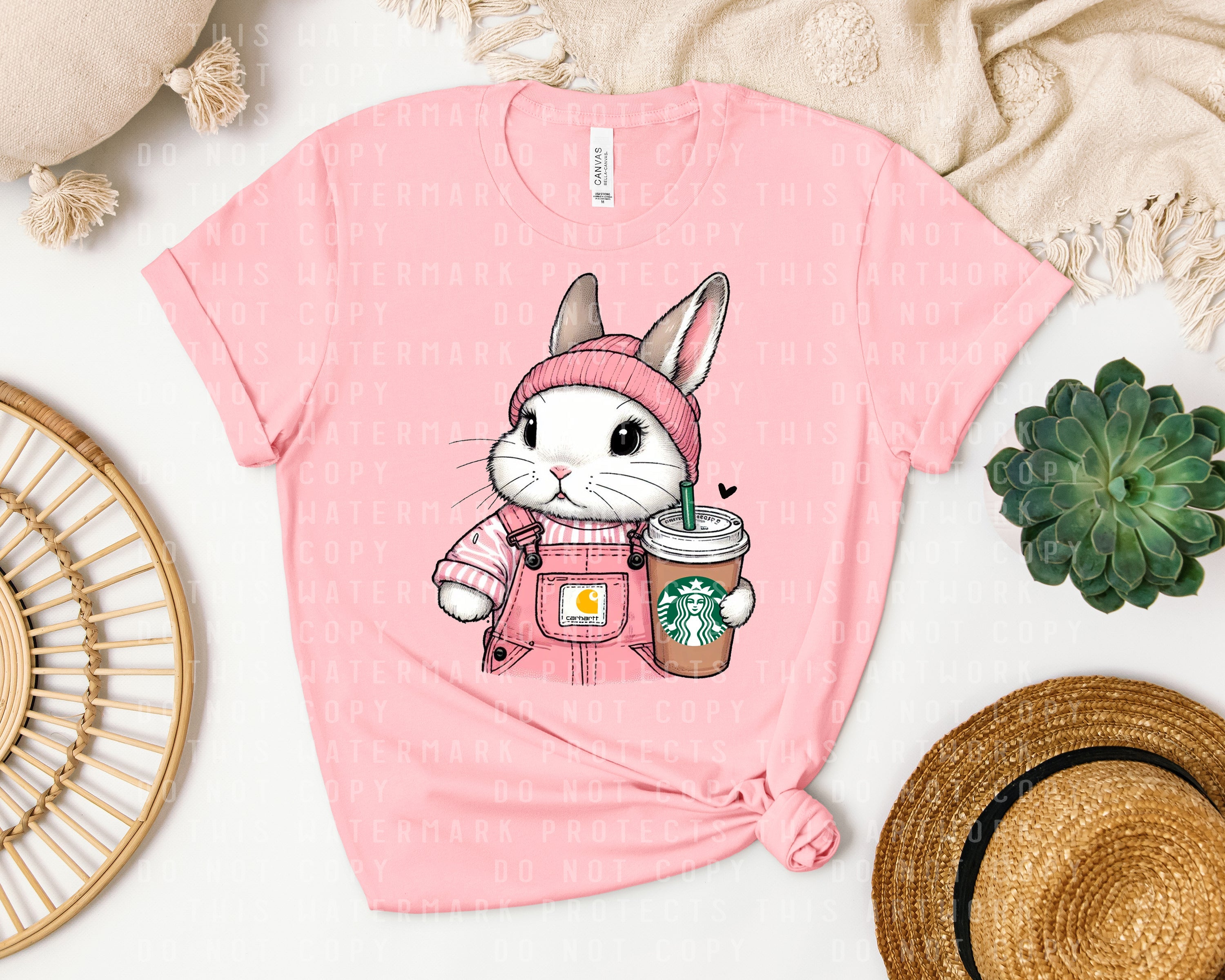 Coffee Bunny Graphic Tee