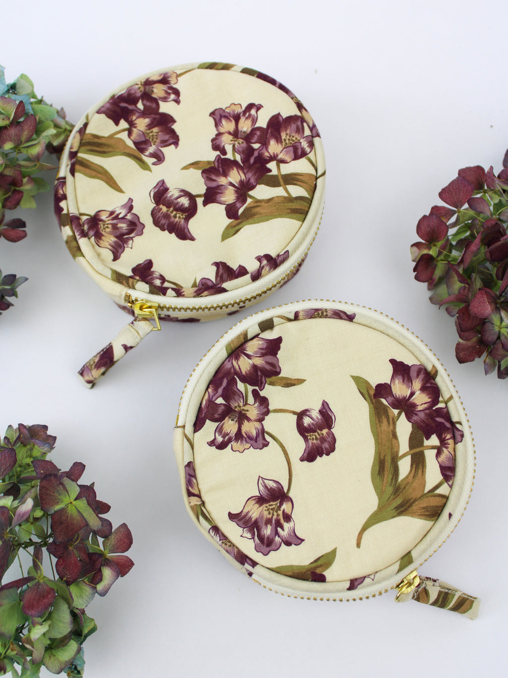 Purple Tulip Jewelry Pouch