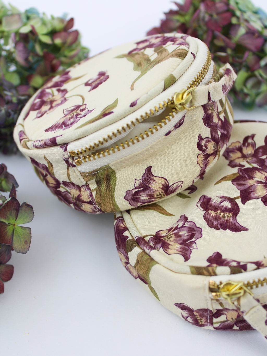 Purple Tulip Jewelry Pouch