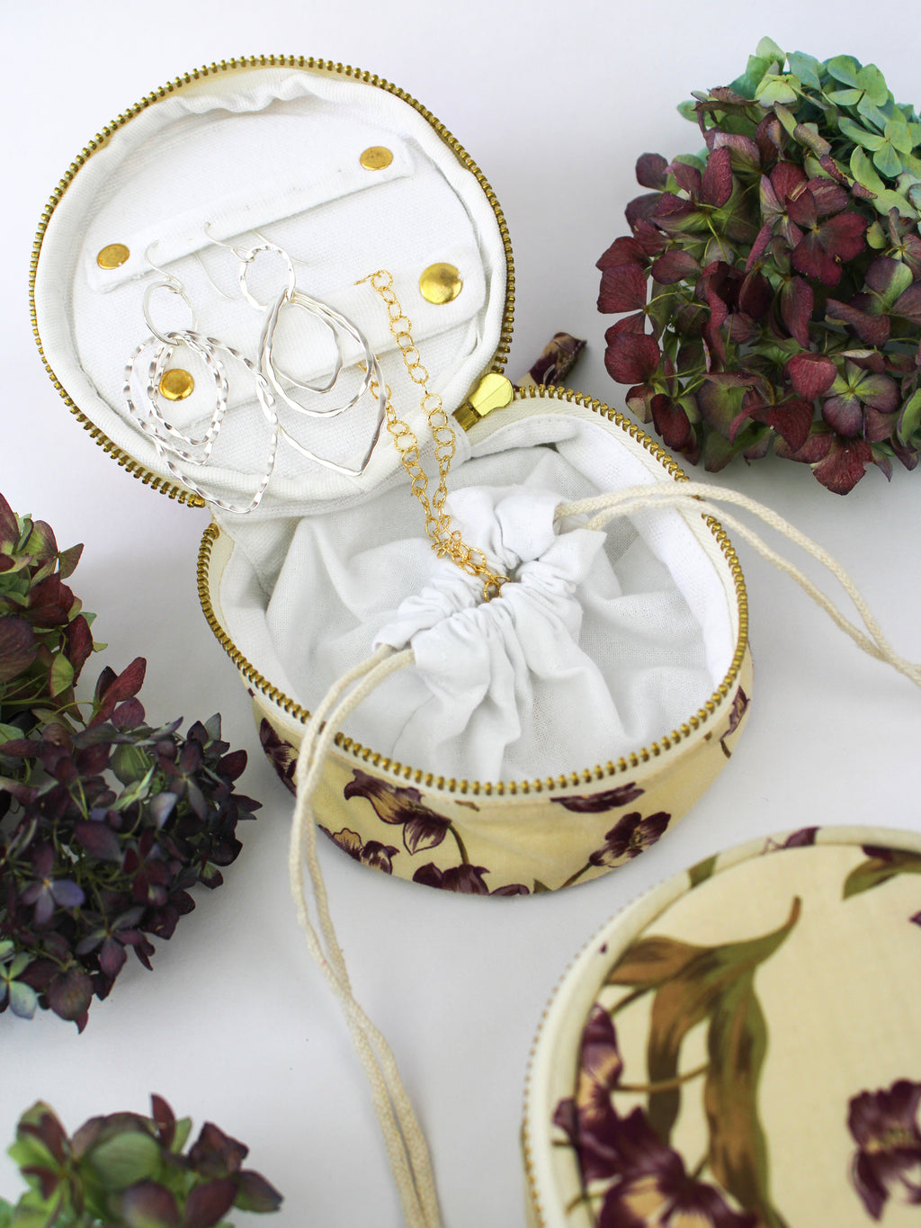 Purple Tulip Jewelry Pouch