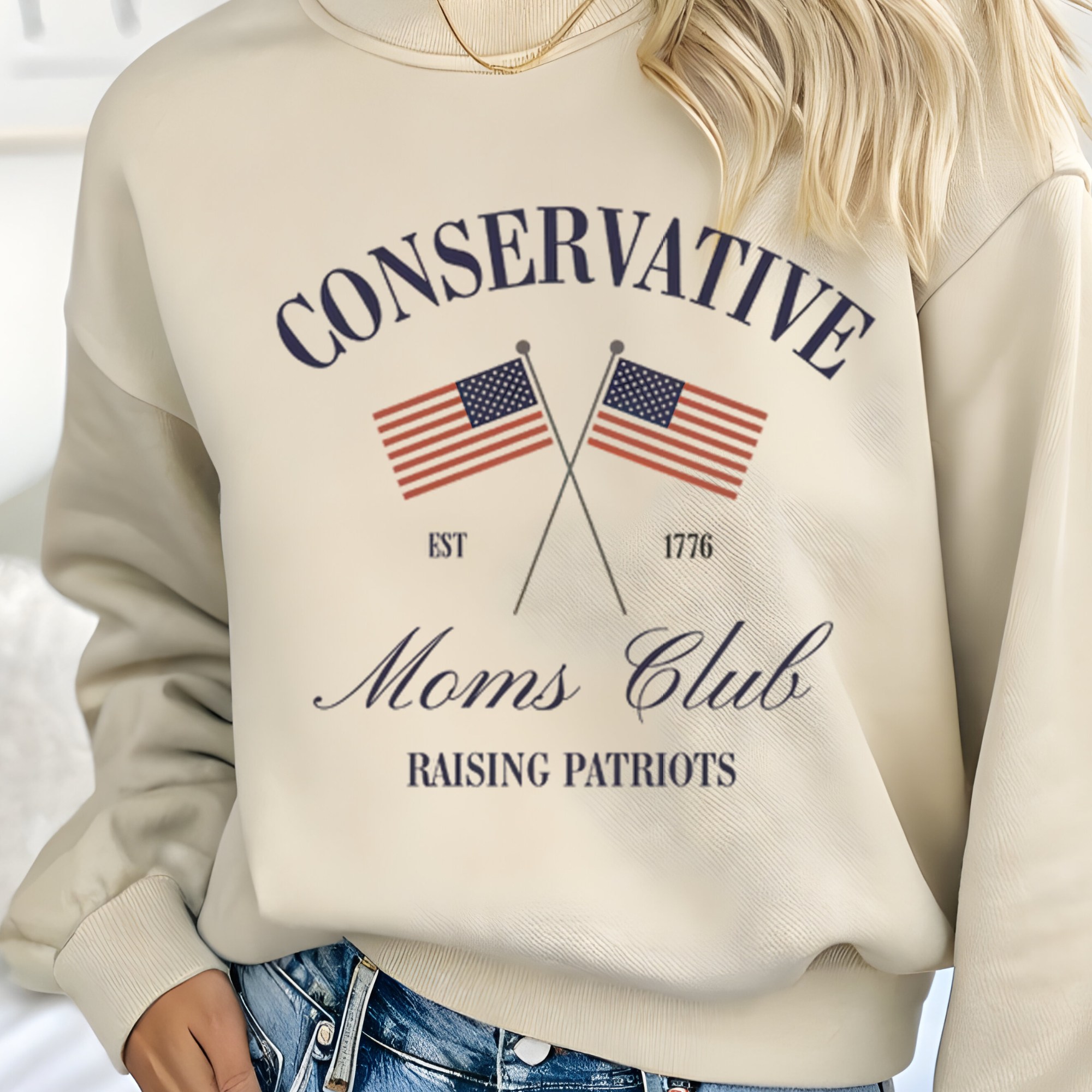 Conservative moms club american Flag | Comfort Colors T-shirt | Teacher Shirt | Stylish Trendy Apparel (Copy)