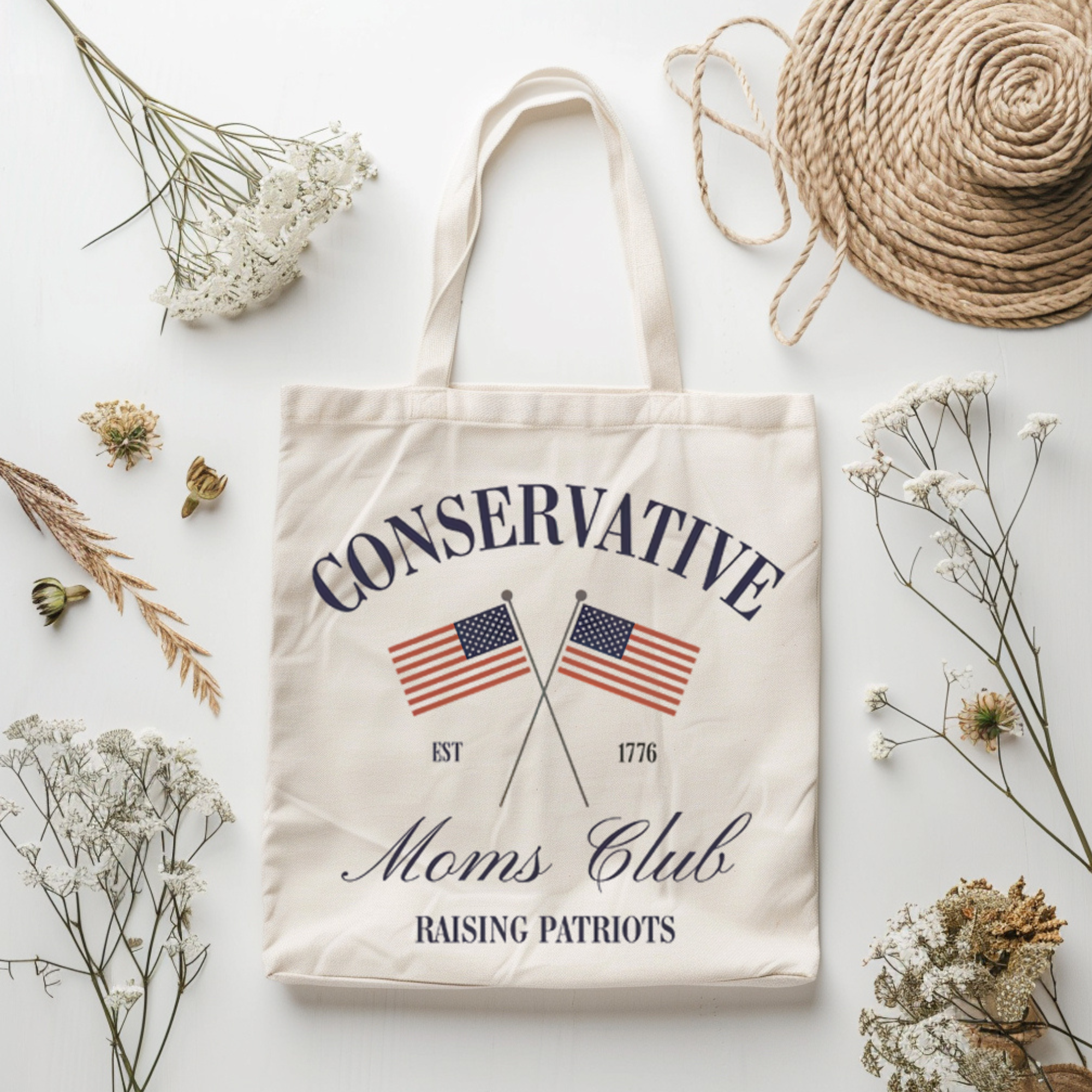 Conservative Moms Club Tote Bag l Trendy Bag l
